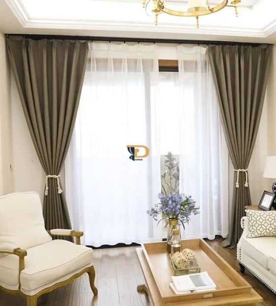 Rèm vải 2 lớp chống nắng tốt 