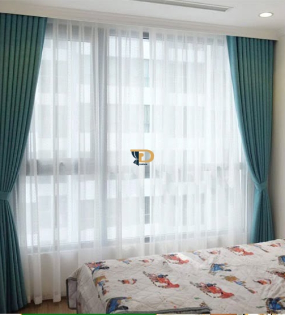 Rèm vải bố mộc mạc trẻ trung đầy cuốn hút