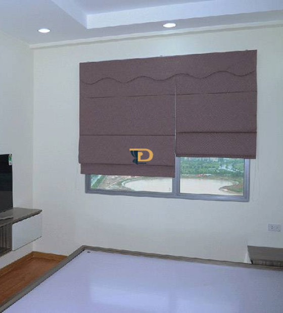 Rèm vải xếp lớp hiện đại 