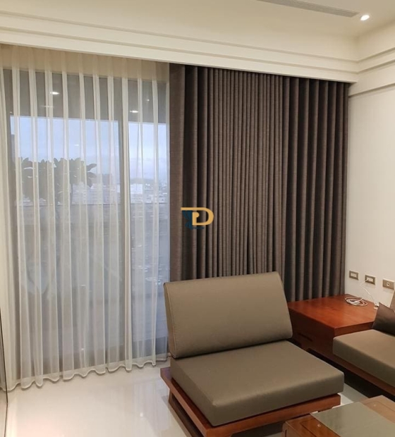 Rèm vải cao cấp 2 lớp chống nắng, cản nhiệt