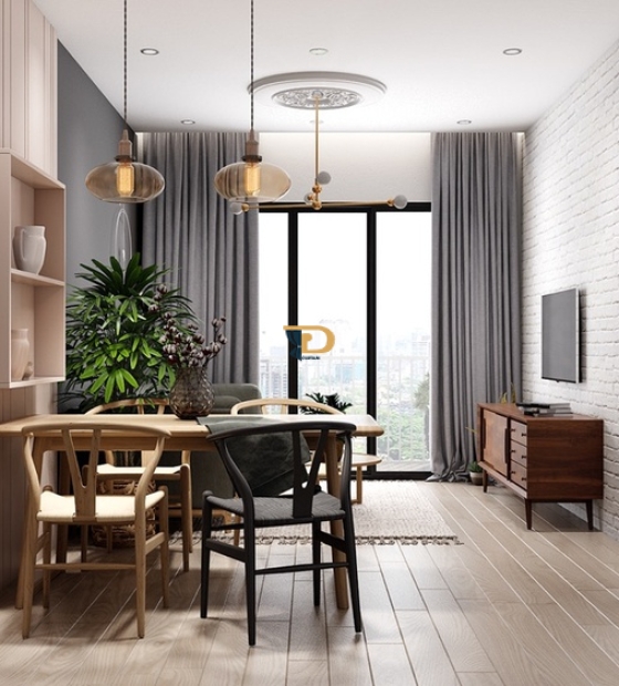 Rèm cửa sổ phòng khách đẹp cho căn hộ gia đình
