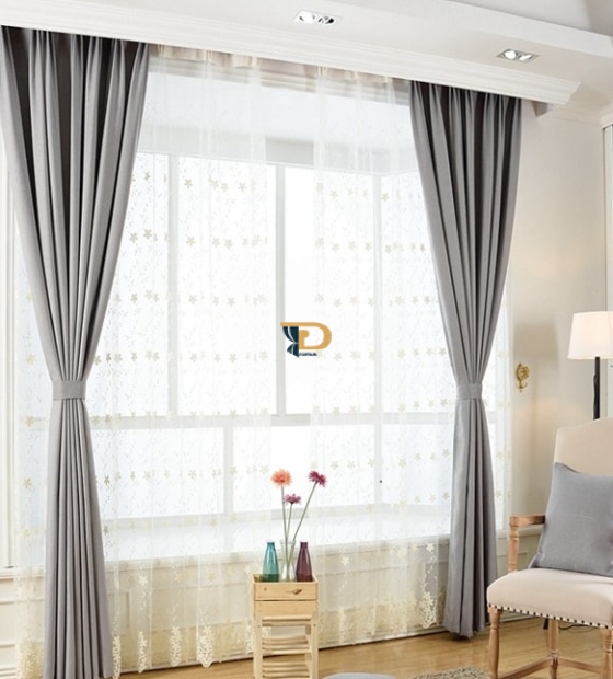 Rèm vải 2 lớp tại các chung cư, biệt thự