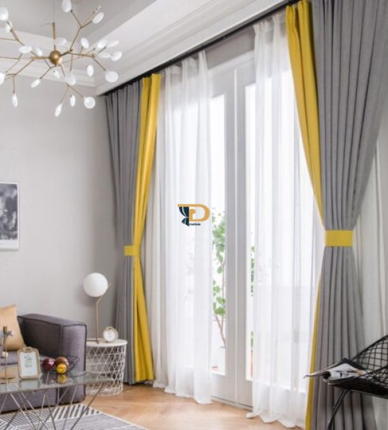 Rèm vải 2 lớp tại các chung cư, biệt thự