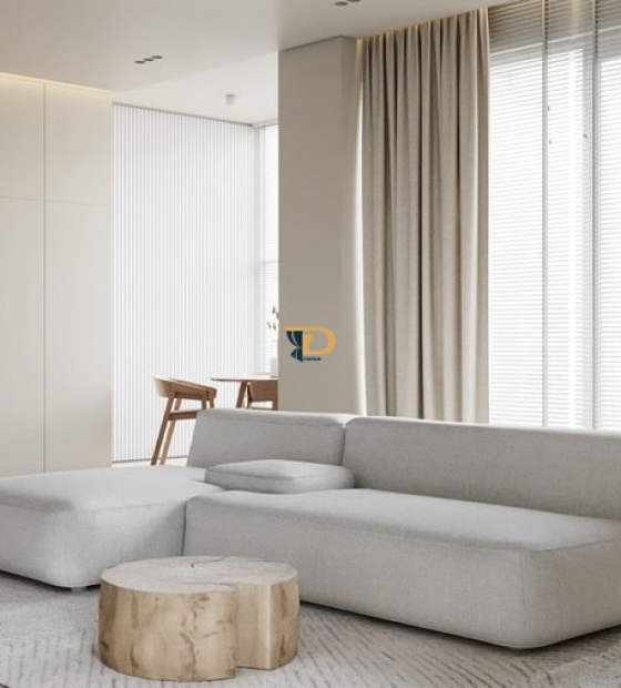 Sang trọng, hiện đại với mẫu rèm 2 lớp