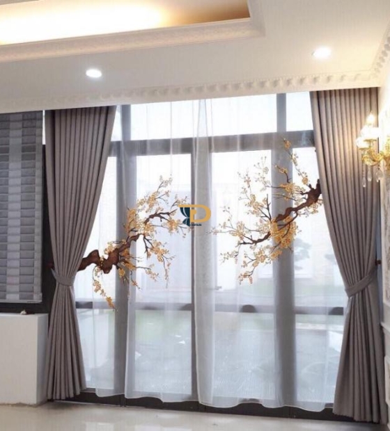 Rèm vải 2 lớp cao cấp cản sáng chống nắng tại Vĩnh Lộc, Bình Chánh