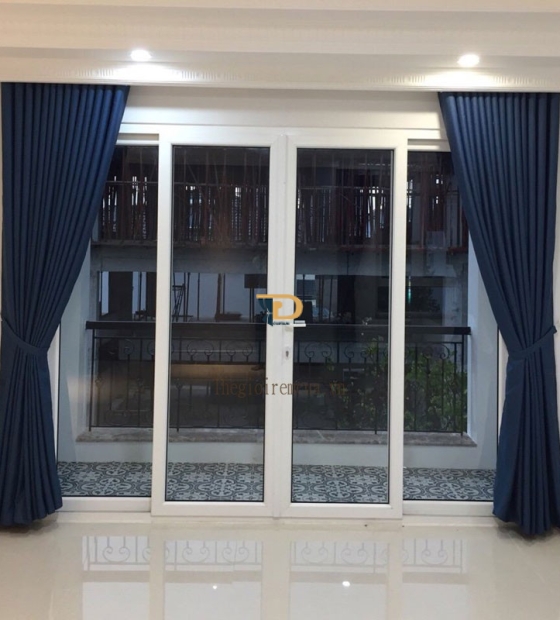 Rèm vải đơn sắc một màu 
