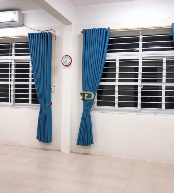 Rèm vải đơn sắc một màu 